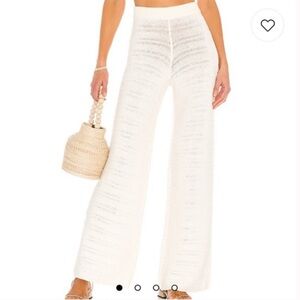 House of Harlow 1960 Ryleigh Crochet Pant in Marshmallow